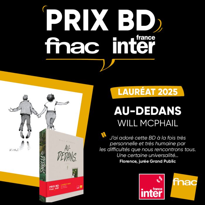 Le Prix BD Fnac France Inter 2025 est attribué à « Au-Dedans » !